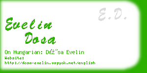 evelin dosa business card